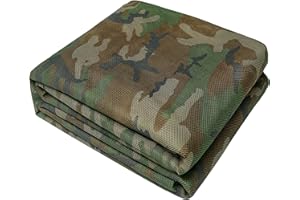 Col-Pary Persiana de Caza, Tela de Malla de arpillera de Camuflaje, Vista de 270°, persianas de Tierra Transparentes, Red de Malla silenciosa, Tienda de campaña para Caza de Ciervos, Pavos, Patos