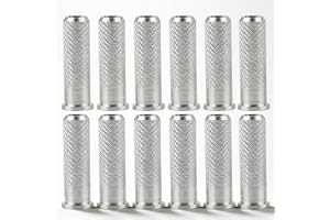 Zerone 12 st bågskyttebas aluminiuminsatser, standard 6,2 mm/0,24 tum aluminium kol pilaxel