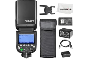 Godox V860III-N TTL 2. GN60 HSS Camera Flash with 10-Speed Adjustable Modeling Light, one-Key Switch TTL+2600 mA, Extremely