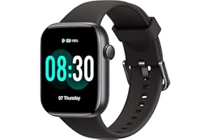 ACCLAFIT Smartwatch Uomo Donna, 1.85" Orologio Smartwatch con Effettua/Risposta Chiamate, 140 Sportive Smart Watch con Contapassi/Sonno/Cardiofrequenzimetro/SpO2, Impermeabil IP68 Smartband per Android iOS