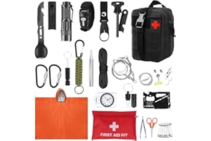 QLOUNI 69 PCS 29 in 1 Outdoor Tool Set,69pcs Outdoor Gear and Equipment Professional Equipment for Camping,Outdoor