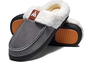 Mishansha Zapatillas de Casa Mujer Hombre Cálido Espuma de Memoria Invierno Pantuflas, Gr.36-48