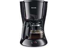 Philips Coffee Maker 0.6 Litre Glass Jug for up to 7 cups - Automatic shut-off after 30 min - No Filter Included - ‎HD7432/20