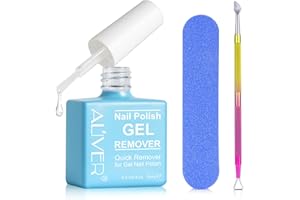 ZBQIEX Nagellackentferner, Gelnägel Shellac Entferner Remover, Gel Remover Nägel, Entfernt Schnell und Einfach Gelnägel, Acryl Und shellack mit Nagelfeile und Nagellackschaber