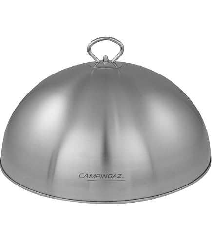 Couvercle De Protection En Acier Inoxydable Pour Plateau De Barbecue - Garde Les Aliments Au Chaud Et à L'abri Des Insectes - 2