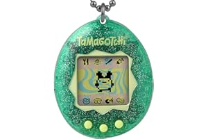 Bandai - Tamagotchi Original Color Collection Green - Animal électronique virtuel avec écran Couleur - Jouet Animal interactif en Français - Tamagotchi Couleur Vert - Jouet Enfant 8 Ans et + - 46010