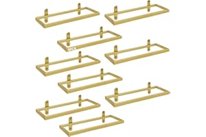 Giyiprpi Metal Wall Mounted Wine Racks, Hanging Wine Bottle Display Organizer Holder, Red Wine Rack for Home Kitchen Bar Decor (Gold 9)