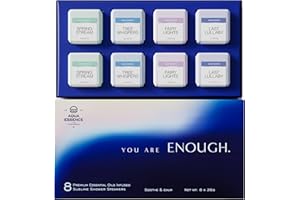 Aqua Essence Original Duschbomben Luxuriöses Wellness-Set, 8 Stück, Aromatherapie Bio-Duschdampfer, 100% Natürliche & Vegane Pflege, Spa-Duscherlebnis, Shower Steamer, Geschenkidee