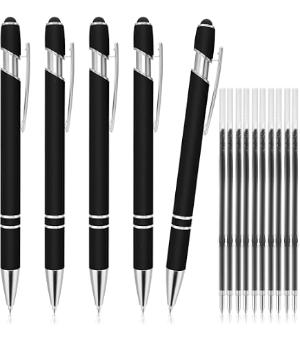 Stylet 2 En 1 Avec Stylo à Bille - 6 Pièces Colorées - Pour écrans Tactiles Et écriture - Diamants Décoratifs - 7