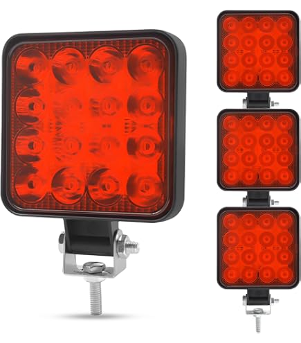 Nilight 2PCS 7 Inch Side Shooter LED Light Bars - Triple Row Spot Flood Combo Off Road Lights