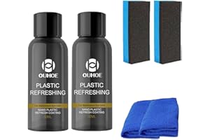 Auyuiiy Ouhoe Plastic Refreshing, Nano Plastic Refreshing Coating, Plastic Revitalizing Coating Agent, Car Plastic Parts Refurbish Agent for Car, 50ML (2PCS)