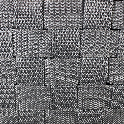 JVL Wäschekorb, konisch, Grau, versenkte Griffe - 5