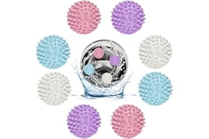 Lixiluxia 8 Stück Trocknerbälle für Wäschetrockner, Trocknerball Trockner Ball, Waschkugel für Waschmaschine, Dryer Balls, Waschbälle für Daunenjacken, Bälle Waschball, Wäscheball, Trocknerkugeln