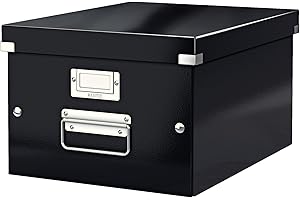 Leitz A4 Storage Box, Click and Store Range 60440095 - Medium, Black