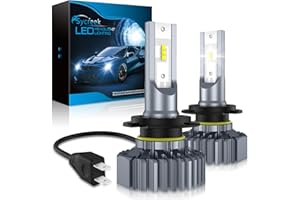 Sycreek Lampadina H7 LED, 20000LM 6000K-6500K Xenon Bianco H7 Led Fari per Auto e Moto, Lampadine di Ricambio Automatico per Lampade Alogene e Kit Xeno, 2 Lampadine