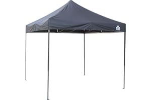 All Seasons Gazebos 2.5x2.5m Totalmente Impermeable Pop up Gazebo - Negro