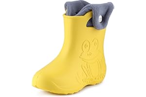 Ladeheid Eva Kinder Jungen Mädchen Gummistiefel Regenschuhe gefüttert Regenstiefel Gummischuhe LA-CA-04