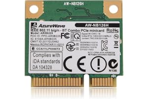 GARSENT WLAN-Karte, 2,4 G, Bluetooth WiFi, 2 in 1, kabellose Karte für PCI-E Kartenslot, kompatibel mit PC/Laptop HM55/HM57/HM65/HM67/HM75/HM77.
