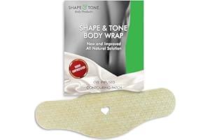 SHAPE AND TONE BODY PRODUCTS Firming and Toning Contouring Moisturizing Body Wrap - New Improved All Natural Anti Cellulite Wrap for Stomach Arms Legs by Shape and Tone (10 APPLICATORS)