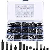 260 Piece M3 Nylon Screws and Nuts Set, Spacer Board Screw Nut, Board Spacer Sleeves Spacer Kit Male to Female for Repair - B