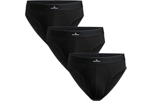 DANISH ENDURANCE Calzoncillos Hombre Slip, Slips Hombre Algodon, Transpirables, Pack de 3 - Ropa Hombre, Ropa Interior