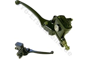 GY6-ERSATZTEILE_DE BREMSZYLINDER BREMSE BREMSPUMPE RECHTS FÜR SCHEIBENBREMSE VORNE * Schwarz * mit M8 SPIEGELAUFNAHME z.B. für BENZHOU YIYING YY50QT-50 REX RS400 RS460 AGM GMX450 JINAN QINGQI SPEEDY QM50QT YIYING LONGJIA KYMCO LEIKE JMSTAR MKS BAOTIAN PEUGEOT KREIDLER RMC FLEX TECH TOPDRIVE YY50QT ERING ADLY RIEJU SUKIDA GY6 CHINA ROLLER GY6 50-150ccm
