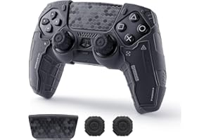 GeekShare G.S.TAC Tactical PS5 Controller Skin Set, Anti-Slip Silicone Protective Cover Skin Case for PS5 Wireless Controller with 2 Thumb Grip Caps and 2 Stickers - for Black Myth: Wukong
