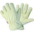 Briers Lined Hide Gloves, White, Large