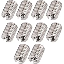 Gewindereduzierung M8 Auf M5 Einsatz Edelstahl 303 - 10 Stück Gewindereparaturmutter Befestigungszubehör M5 X 0,8 MM M8 X 1,25 Mm 12 Mm