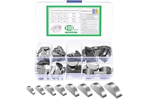 But the cow 100 Pz Sedi chiavette, Set di Chiavi a Mezzaluna, Chiavi a Testa Tonda Woodruff da 3-4-5-6 mmChiavi di Comando, kit assortimento puleggia volano albero motore