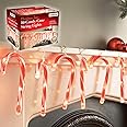 The Christmas Workshop 70039 10 LED Candy Cane Christmas String Lights | Indoor Decorations | 1.8M Lead Length with 20cm Long Candy Canes | Battery Operated, Red and White