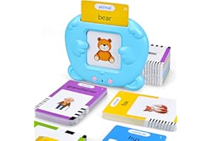 GZBAOTA Talking Flash Cards, Educational Toys for 2+ Year Olds Boys, Kids Preschool Learning Toys Age 2-6, Speech Therapy Toys for Toddlers, 2 Year Old Boy Gifts, First Birthday Gifts for Boys