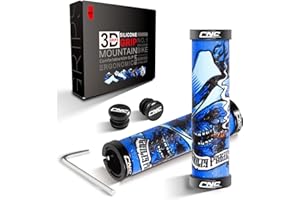 CNCLOL Mountain Bike Grips,MTB Handlebar Grips In Silicone,Bike Handle grips For BMX/Bicycle.