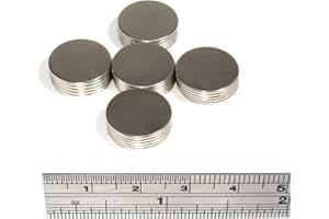 Spider Magnetics Ltd 25 Strong Neodymium Disc Magnets 15x1 mm Craft Magic 15mm dia x 1mm