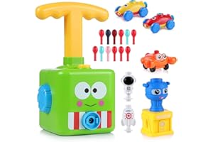 Ambesty Samochód do rzucania balonem, 19 w 1 Zabawka Energy Racing Car Zabawka Eksperyment naukowy dla dzieci, zabawki edukacyjne dla dzieci prezent (zielony)