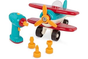 Battat – Avion démontable – Jouet de Construction démontable – pour Enfants de 3 Ans et Plus (25 pièces)