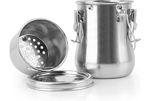 Kurtzy Stainless Steel Paint Brush Cleaner Washer With Leakproof Lid - Portable Double Layer Artist Brush Cleaner with Wash Tank and Removable Filter Screen - For Oil Art Painting