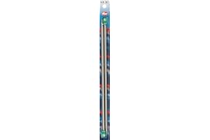 Prym 191455 Aiguilles à tricoter à boule alu gris-perle 30 cm 4,50 mm