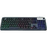 James Donkey JDK104 Rainbow Mekanik Hisli Membran T&uuml;rk&ccedil;e Q Gaming 105 Tuş Siyah Klavye