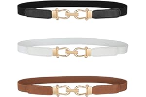 WERFORU Niewidoczny elastyczny pasek z płaską klamrą niewidoczny elastyczny regulowany pasek dla kobiet