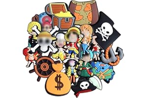 Tomicy Decoración de Zapatos 19pcs Pin Crocs Accesorio de Zapato Adornos de Zapatos Clog para Decoración de Zapatos, Pulsera Charms para Niñas y Niños