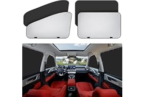 XCBYT Parasol Lateral Magnético 4 Unidades, Ventanas Traseras Coche, Protector Solar, Cortinas, Oscurecedor, Protección UV y Contra el Calor