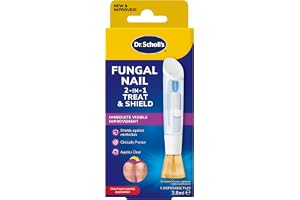 Scholl svamp nagelbehandling, 3,8 ml - svamp- och nagelinfektionsbehandling, inkluderar 3,8 ml vätska och 5 engångs nagelfila