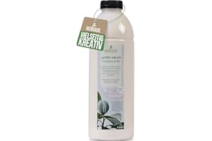 ‎NATURSACHE Natursache Latexmilch,1l Flasche, Flüssiglatex geeignet für Halloween Make-up