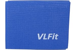 VLFit Tapis de Yoga Pliable antidérapant - Tapis Yoga de Voyage 173 x 61 x 0,6 cm – Fitness, Gymnastique, Yoga, Pilates