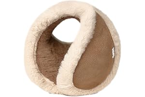 Mtbricey Winter Ear Muffs Furry Foldable Fluffy Ear Muffs Windproof Ear Warmer Foldable Ear Covers Soft Warm Ear Protector Plush Earmuffs Wrap Around Winter Accessories for Indoor Outdoor Skiing