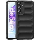 Rongep Samsung Galaxy A55 i&ccedil;in Koruyucu Kalın Yapılı Rugged TPU Silikon Kılıf Kamera Y&uuml;kseltili İ&ccedil;i S&uuml;et Dokulu Kenarları Dar