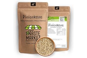 ‎TASTE MARKET GUTER GESCHMACK Pinienkerne 500 g | unbehandelt und naturbelassen | Taste Market Qualität
