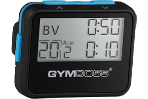 Gymboss intervalltimer och stoppur svart färg mjuk beläggning