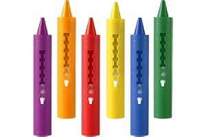 Aomig Crayons Toys wanna, 6 szt. kredki do kąpieli, kolorowe nietoksyczne dla dzieci, zmywalne i bezpieczne, nadają się do płytek i porcelany